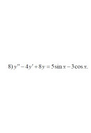8. y"-4у'+8у =5 sin х-3cos х (06 Варіант)