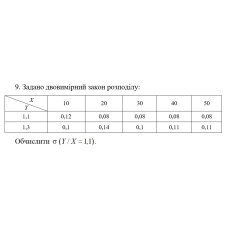 8. Задано закон розподілу системи двох дискретних випадкових величин. Обчислити α. Знайти рівняння прямих регресії Y на X та X на Y. (18 Варіант)