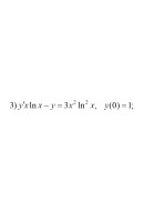 3. y'x lnx - y = 3x² ln²x, y(0) = 1 (21 Варіант)
