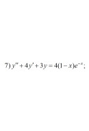 7. y'' + 4y' + 3y = 4(1 - x)e^-x (21 Варіант)
