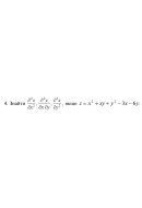 4 Знайти, якщо z = x^2 + xy + y^2 - 3x - 6y (13 Варіант) 