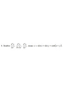4. Знайти, якщо z = sin x + sin y + cos (x + y)  (18 Варіант) 