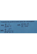 1. Examine the positive terms series for convergence. (Варіант 17)