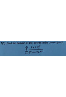 5. Find the domain of the power series convergence. (Варіант 17)