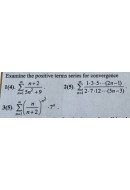 1. Examine the positive terms series for convergence. (Варіант 18)