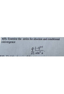 4. Examine the series for absolute and conditional convergence. (Варіант 18)