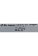 5. Find the domain of the power series convergence. (Варіант 19)