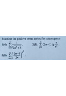 1. Examine the positive terms series for convergence. (Варіант 23)