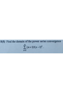 5. Find the domain of the power series convergence. (Варіант 23)