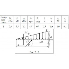Статика. Задание 7.2. Вариант 17